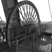 Detail of winding gear on top of No. 3 shaft headframe.