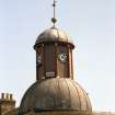 View from west, detail of steeple