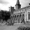 Exterior view of New Abbey Parish Kirk - from South East