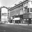 Oblique view of the front facade of the Thomson Building, No. 336 - 356 Sauchiehall Street, Glasgow.