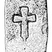 Publication drawing; Detail of Wauchope 1 incised cross.