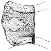 Nave Island.
Survey drawing of cross arm fragment.