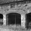 Detail of pier and arch in cart shed