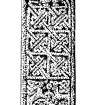 Drawing of Keills Cross with detail of the head.