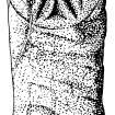 Publication drawing; Kilberry, carved stone (1).
