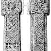 Publication drawing; early Christian cross (4), Kilmartin