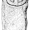 Publication drawing; carved stone (3), Chapel, Kilmory Knap.