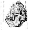 Publication drawing: No. 27, fragment of a cross-slab recovered from the church in 1869