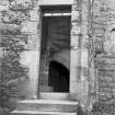 Detail of doorway to cellars
