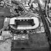 Aerial view of Murrayfield Stadium, also showing Roseburn House and Murrayfield Ice Rink