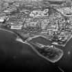 Scanned image of black and white negative showing oblique aerial view.