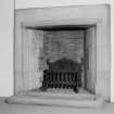 Detail of the fireplace in the Bedroom at the East end, 1st floor, South range