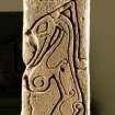Meigle Pictish cross slab. (No.5, left side)