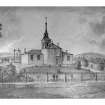 Kinghorn Burgh School, Pettycur Road.
Photographic copy of original drawing of general view from South East.