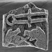 Meigle Pictish cross slab fragment. (No. 8, back)