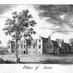 Scone Palace.
View of Scone Palace copied from 'Liber Ecclesie de Scon'.
