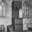 St. Duthus's Collegiate Church, Castle Brae.
Interior-detail of pulpit.