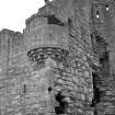 Ballone Castle.
Detail of North West angle turret and pistol loop.