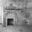 Foulis Castle.
Interior-view of South West wall fireplace on First Floor of Tower.