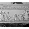 Interior-detail of chimneypiece in North East room on Ground Floor (chimneypiece now in Library of Cairnbulg (?) Castle, Aberdeenshire)