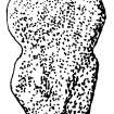 Digital copy of drawing of St Blane's, Bute, disc-headed gravemarker (no.24).