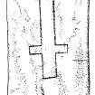 Isle Maree. Grave-slab (no.1) bearing two incised crosses.
