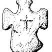 Cille-bharra, Barra. Cruciform slab, cross-marked (no.2).