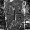 View of early christian cross marked stone no.2.