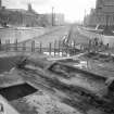 Union Canal, Edinburgh.
General view of canal under construction.
