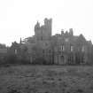 Kildalton House.
General view of house front in a derelict state.