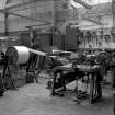 Newmilns, J and J Wilson , lace manufacturers
Interior view showing bobbin winder