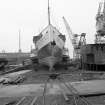 Port Glasgow, Lamont's Castle Yard
View looking NNW of Paddle Steamer Waverley on slip