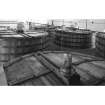 Bruichladdich Distillery, Islay.
View of upper level of tun-room floor, showing wash backs.