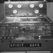 Bruichladdich Distillery, Islay.
View of spirit safe in still-house.