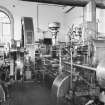 Selkirk, Philiphaugh Mill, interior
View showing 250 hp twin tandem-compound mill engine of 1912