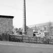 Galashiels, Hill Street, refuse destructor, chimney
View from SE