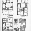 Block, Ground, First and Third Floor Plans and Elevations (Copy of EDD/128/1-3)