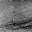 Footprint, Finlaggan, Islay.
Detail of  crack in alleged footprint on reverse of West Highland Stone.