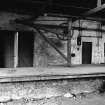 Interior view of goods shed showing whip crane by James Tod of Edinburgh, Hawick railway station
