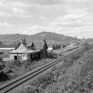 View of Edderton Railway Station and Balblair Distillery from ESE.