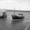 Wick, Lower Pulteneytown, Harbour
General view of boat passing end of N pier