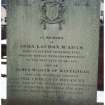 Gravestone of John Loudon McAdam, died 1836.
