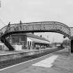 Saltcoats Station, S building, N building and footbridge
View from WNW