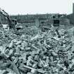 Scan of B 53789/PO. St Benedicts church, Drumchapel. View of demolition site.