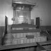 Glasite Meeting House, (former Chapel) 33 Barony Street, Edinburgh, interior.
View of pulpit