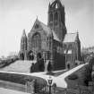 Scan of B 64229. Coates Memorial church, Paisley high street. View from SE.