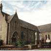Exterior view of St Joseph's RC church, Dundee. Scan of E V Proudfoot slide 2660.