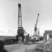 Cldebank, Elderslie Shipyard
View from ESE showing cranes and number two dock