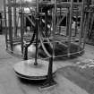 Auchterarder, Glenruthven Mills, interior
View showing hand-warping frame
