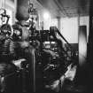 Auchterarder, Glenruthven Mills, interior
View showing steam engine